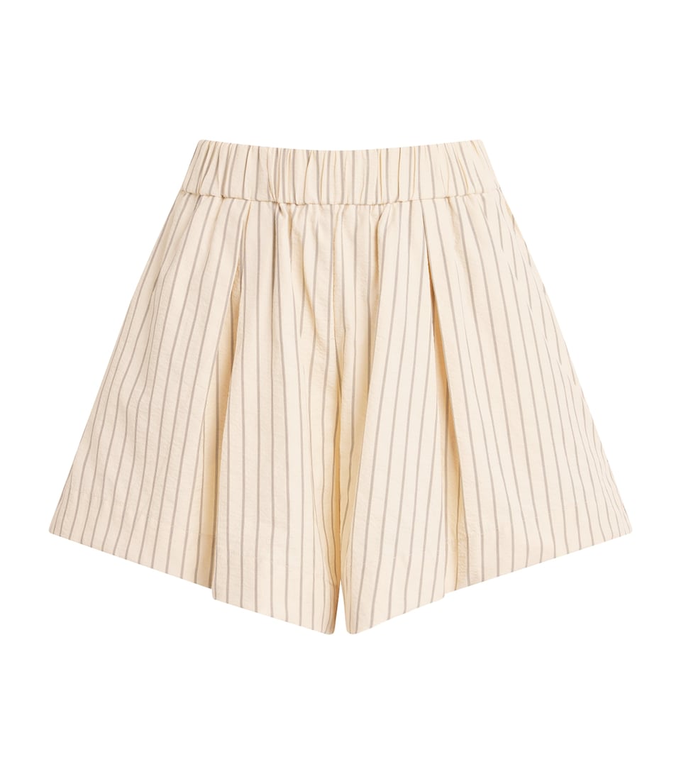 Stylein Womens Stripe Jojo Shorts Cream Stripe