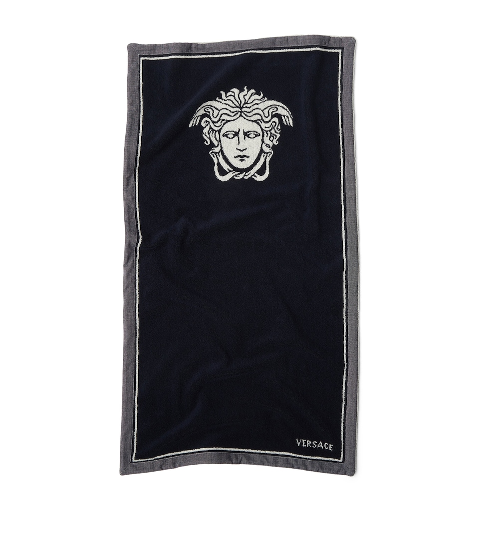 Versace Medusa Towel Blue/white