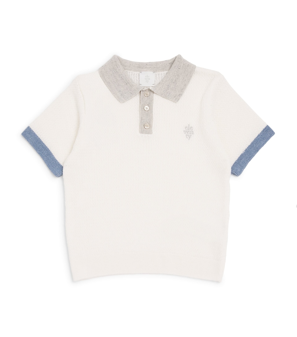 Linen-Cotton Polo Sweater (2-16 Years)