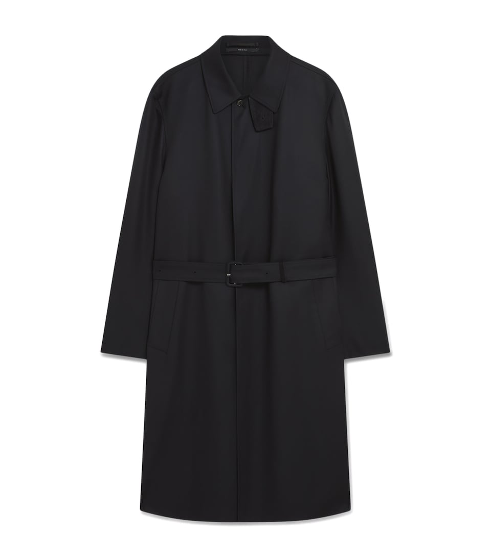 Wool Super 180s Balmacaan Coat