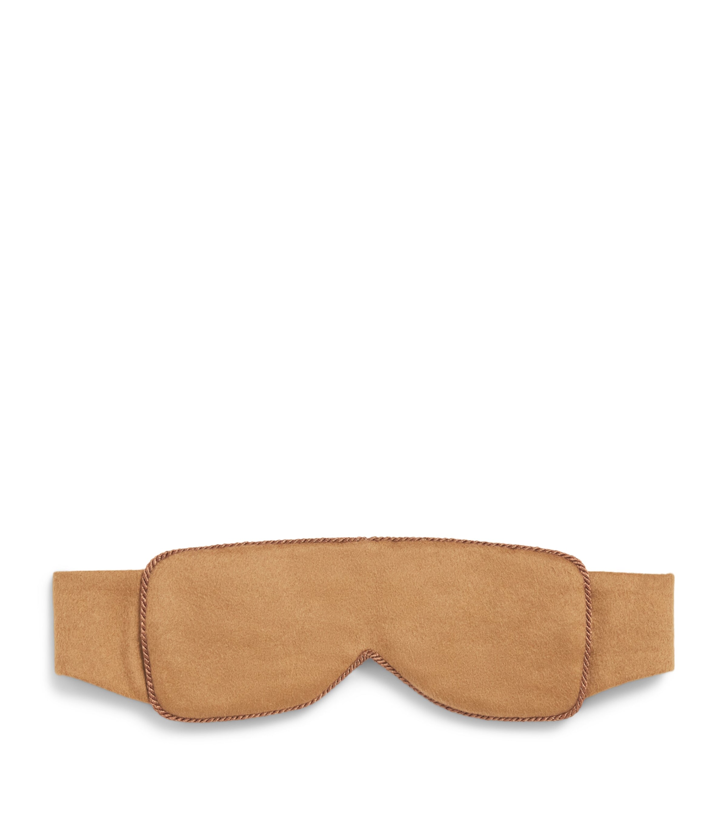 Daniel Hanson Mens Cashmere-Silk Eye Mask Camel