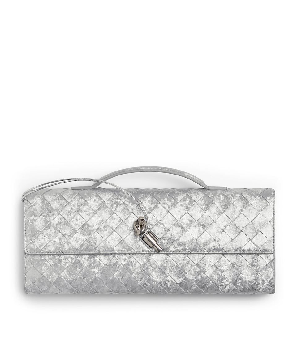 Laminated Leather Andiamo Clutch Bag