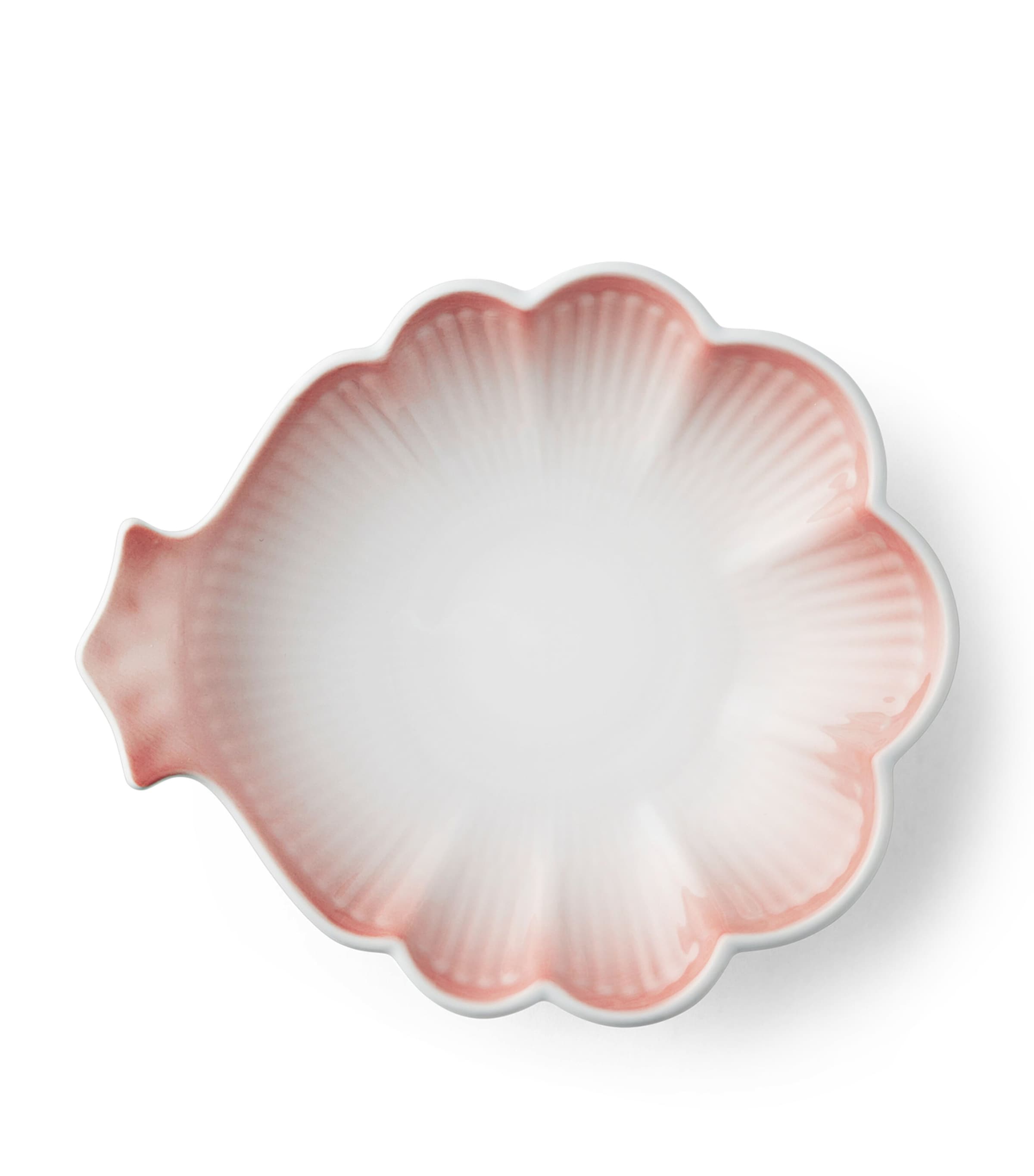 Royal Copenhagen Porcelain Iris Curl Dish (16cm) Coral