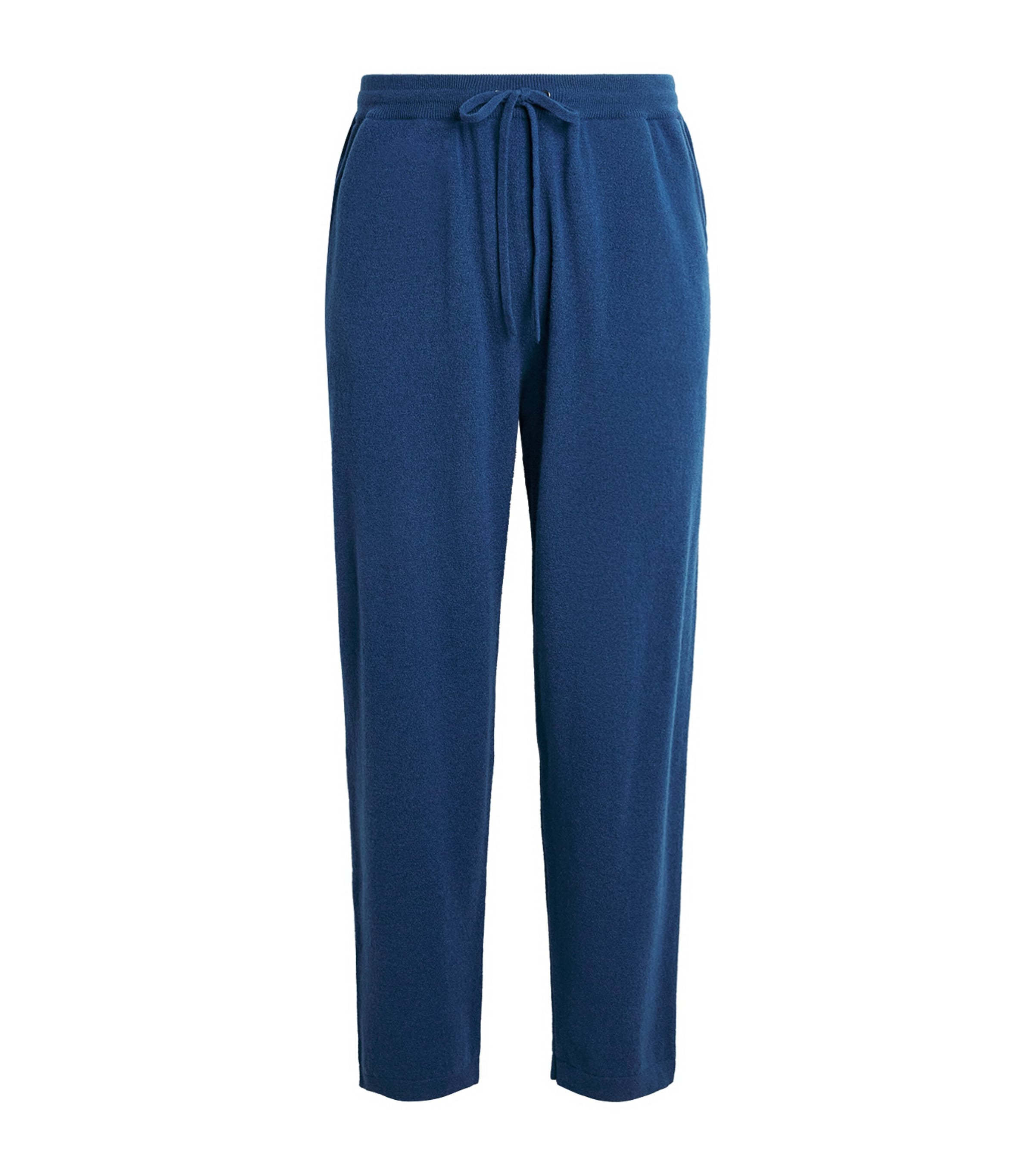 Johnstons Of Elgin Mens Cashmere-Blend Sweatpants Adelphi Blue