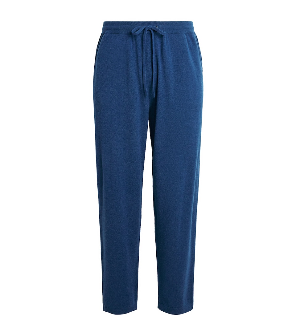 Johnstons Of Elgin Mens Cashmere-Blend Sweatpants Adelphi Blue