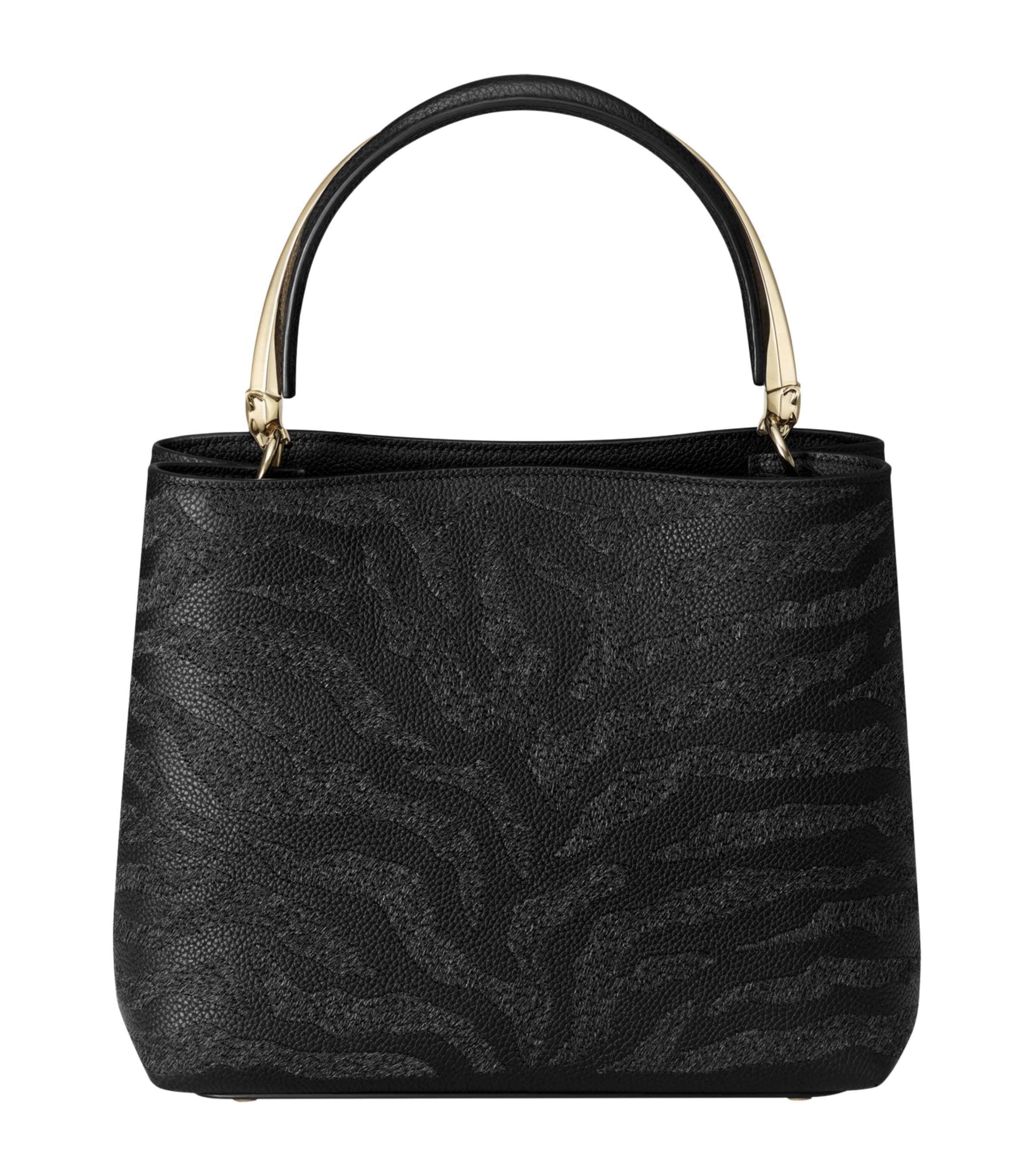 Calfskin Panthère de Cartier Top-Handle Bag