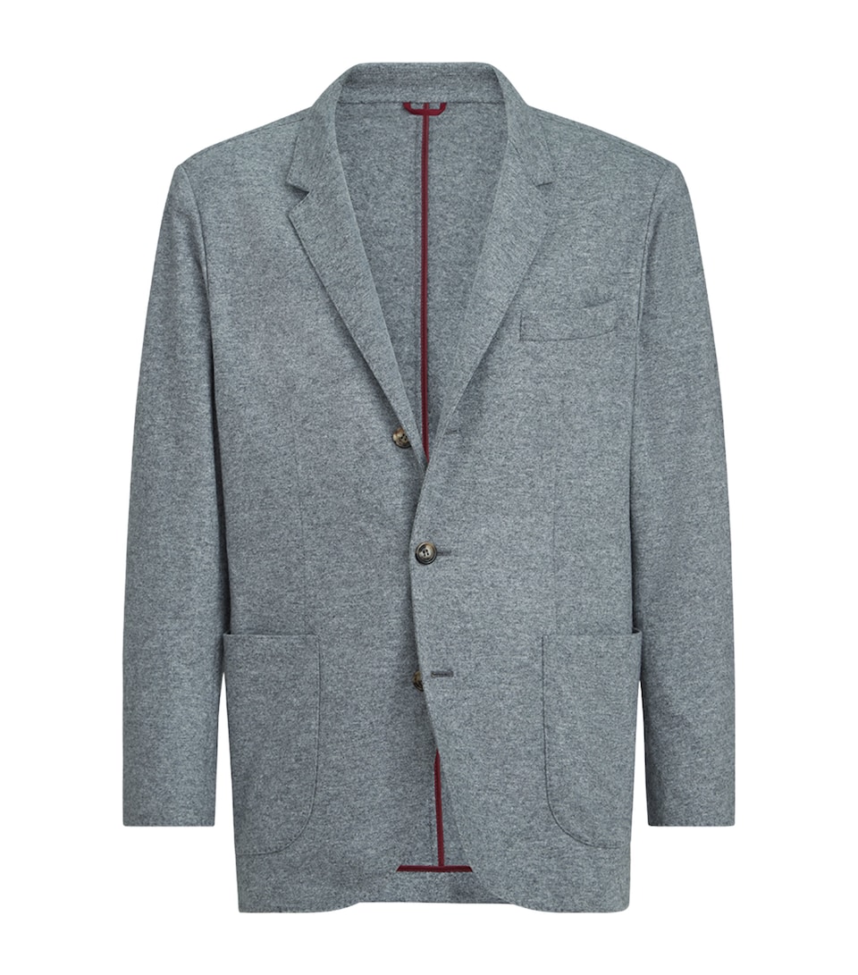 Brunello Cucinelli Mens Cashmere Jersey Blazer