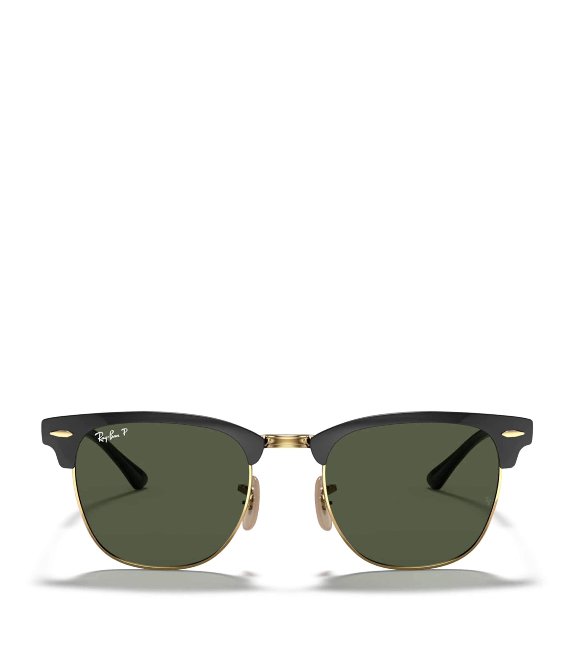Ray-Ban Clubmaster Metal Square Sunglasses Black