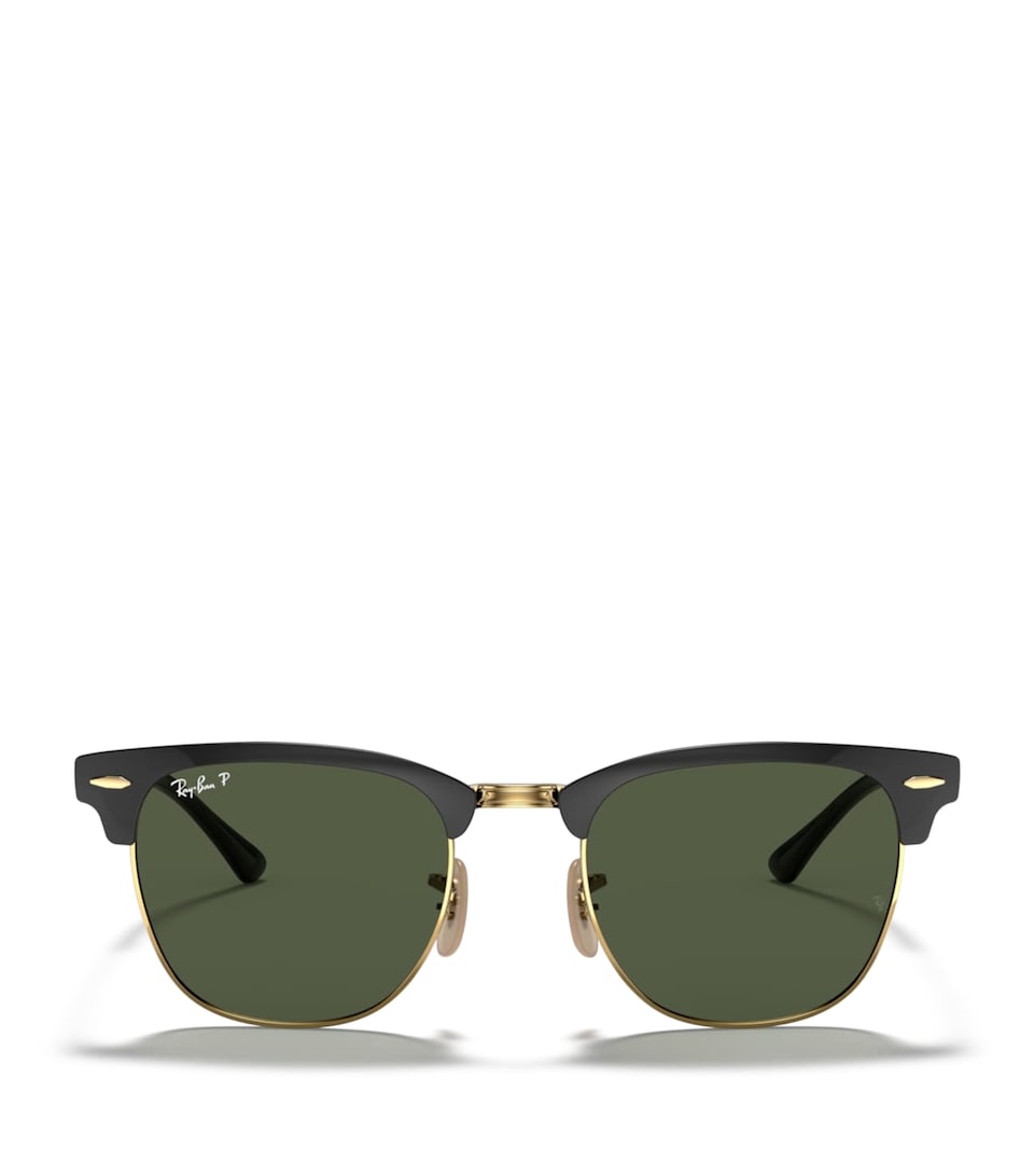 Ray-Ban Clubmaster Metal Square Sunglasses Black
