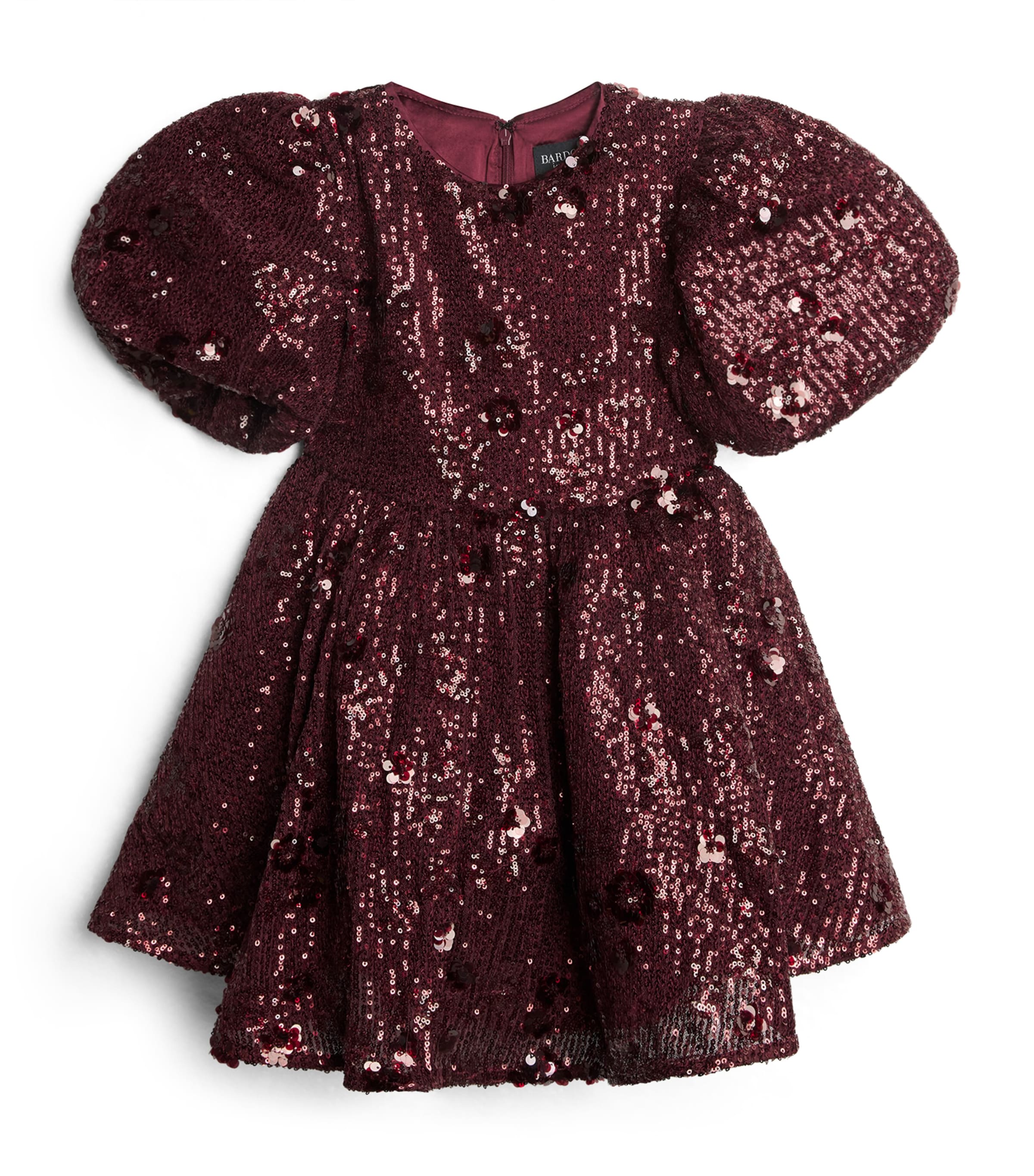 Bardot Junior Sequin Isabel Dress (4-14 Years) Burgundy