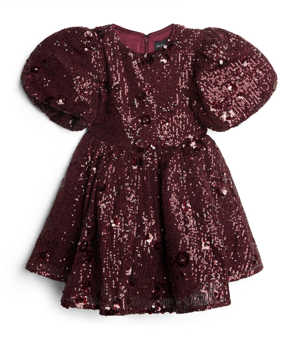 Bardot Junior Sequin Isabel Dress (4-14 Years) Burgundy