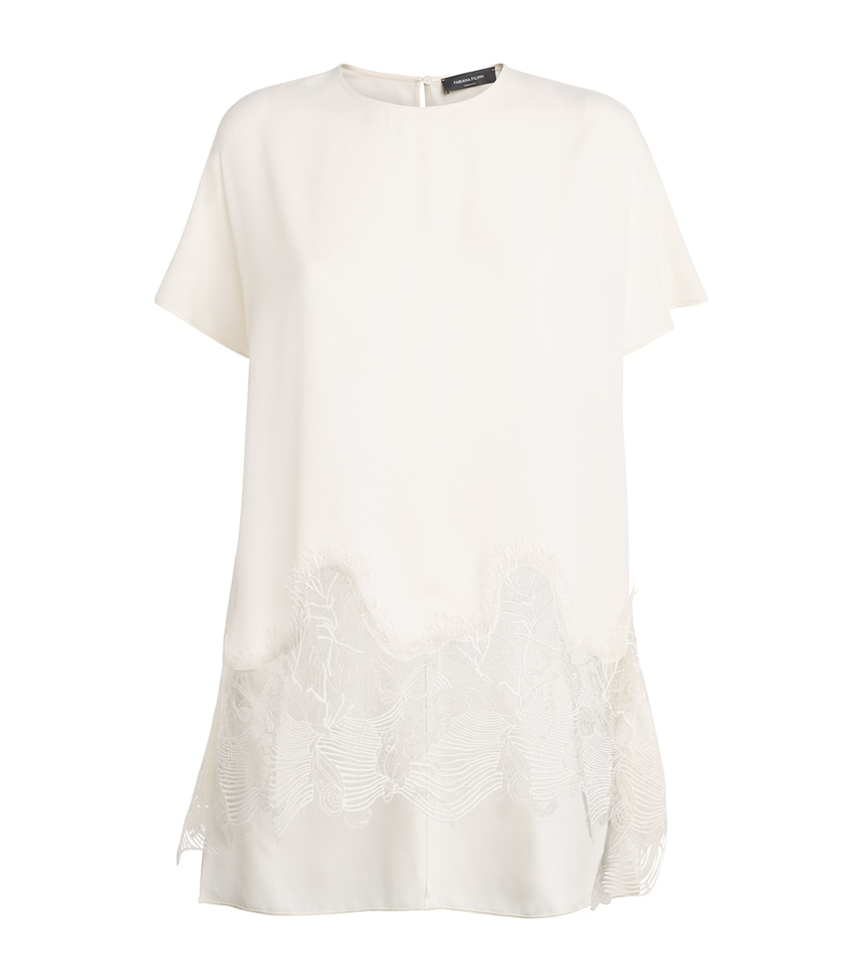 Lace-Trim T-Shirt