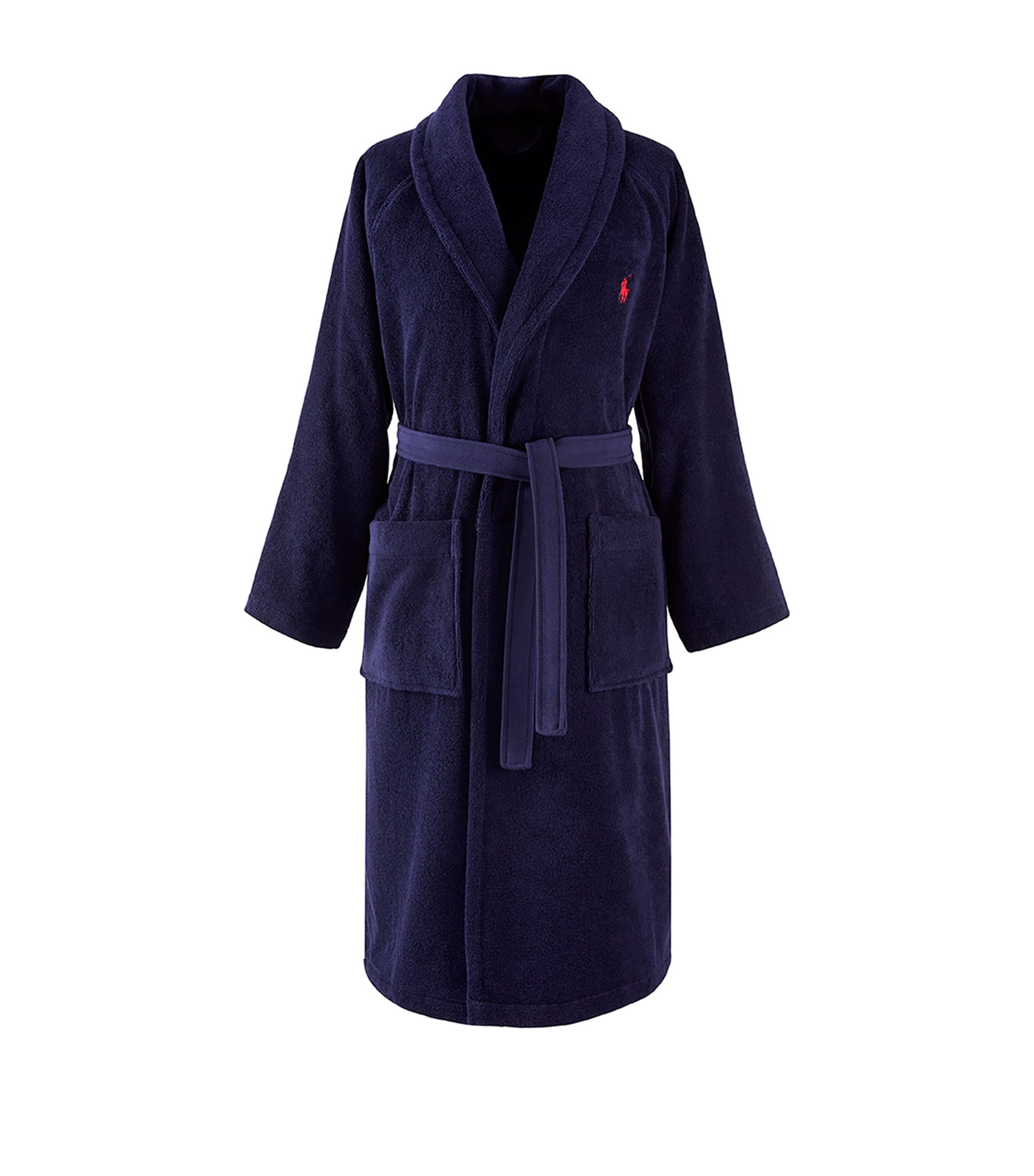 Ralph Lauren Home Polo Player Bath Robe Newport Navy