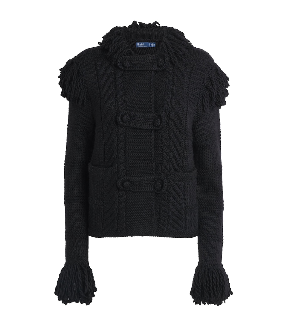 Polo Ralph Lauren Womens Wool Cardigan Black