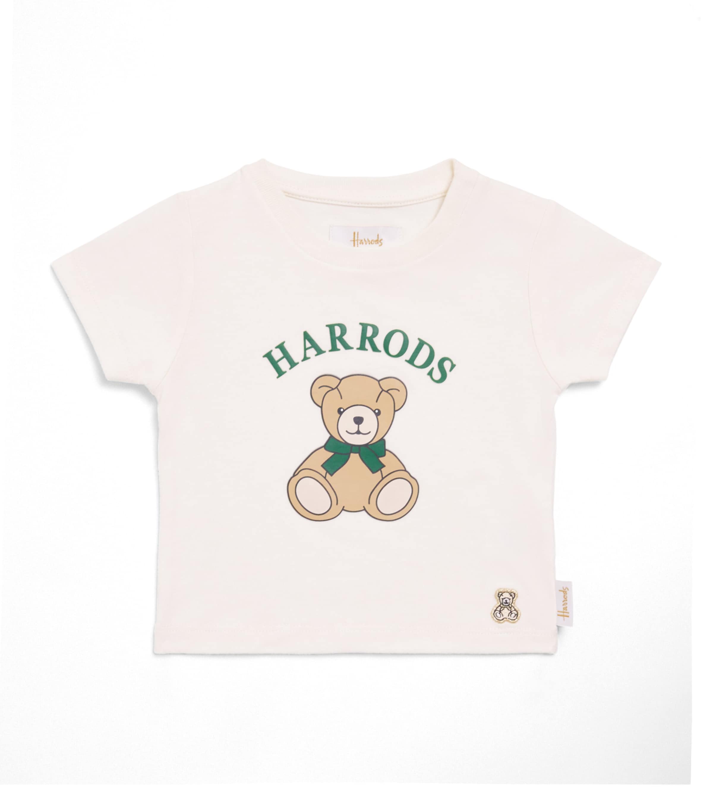 Harrods Cotton Bear T-Shirt (0-18 Months) Ivory