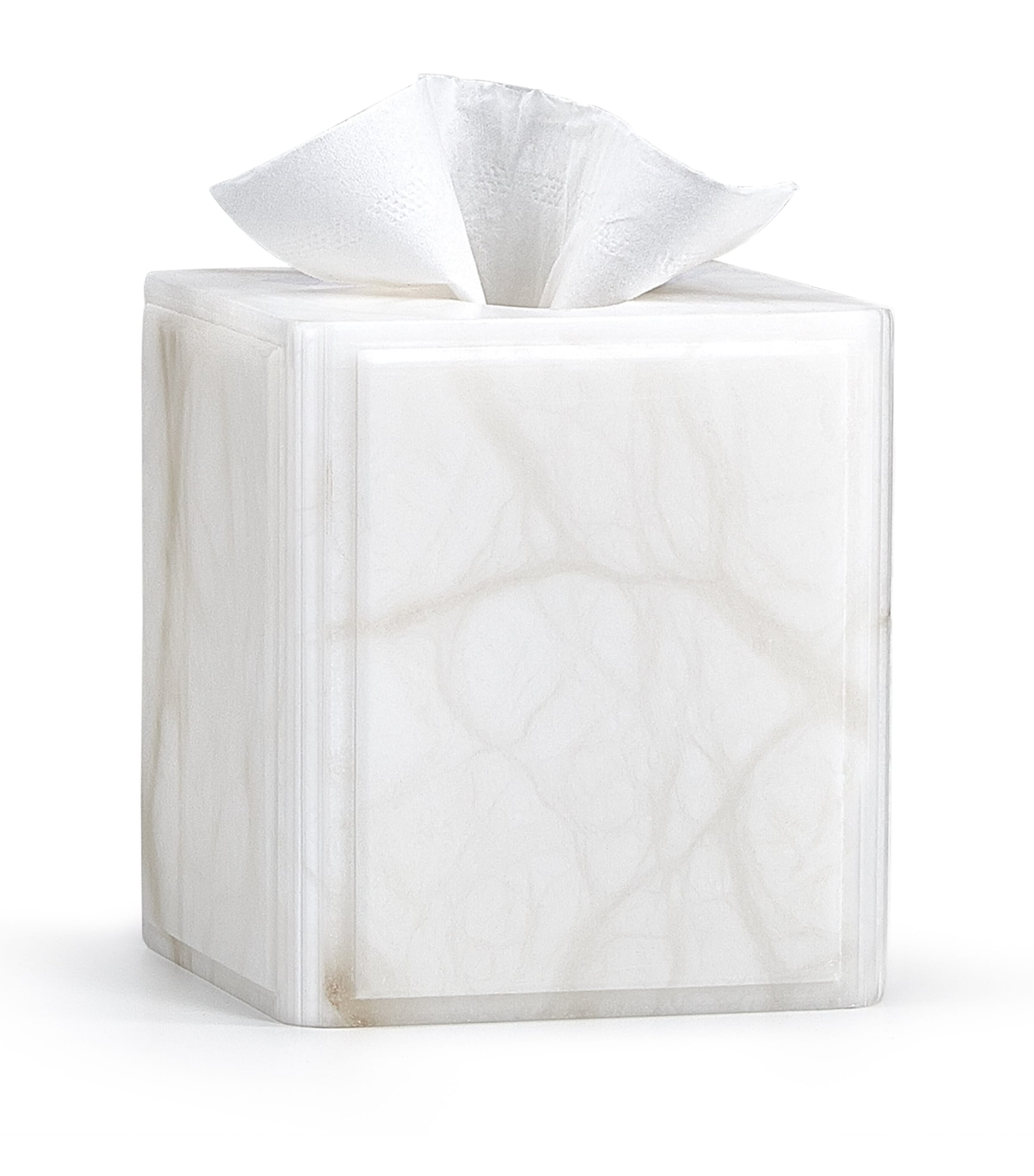 Alabaster Claudia Tissue Box