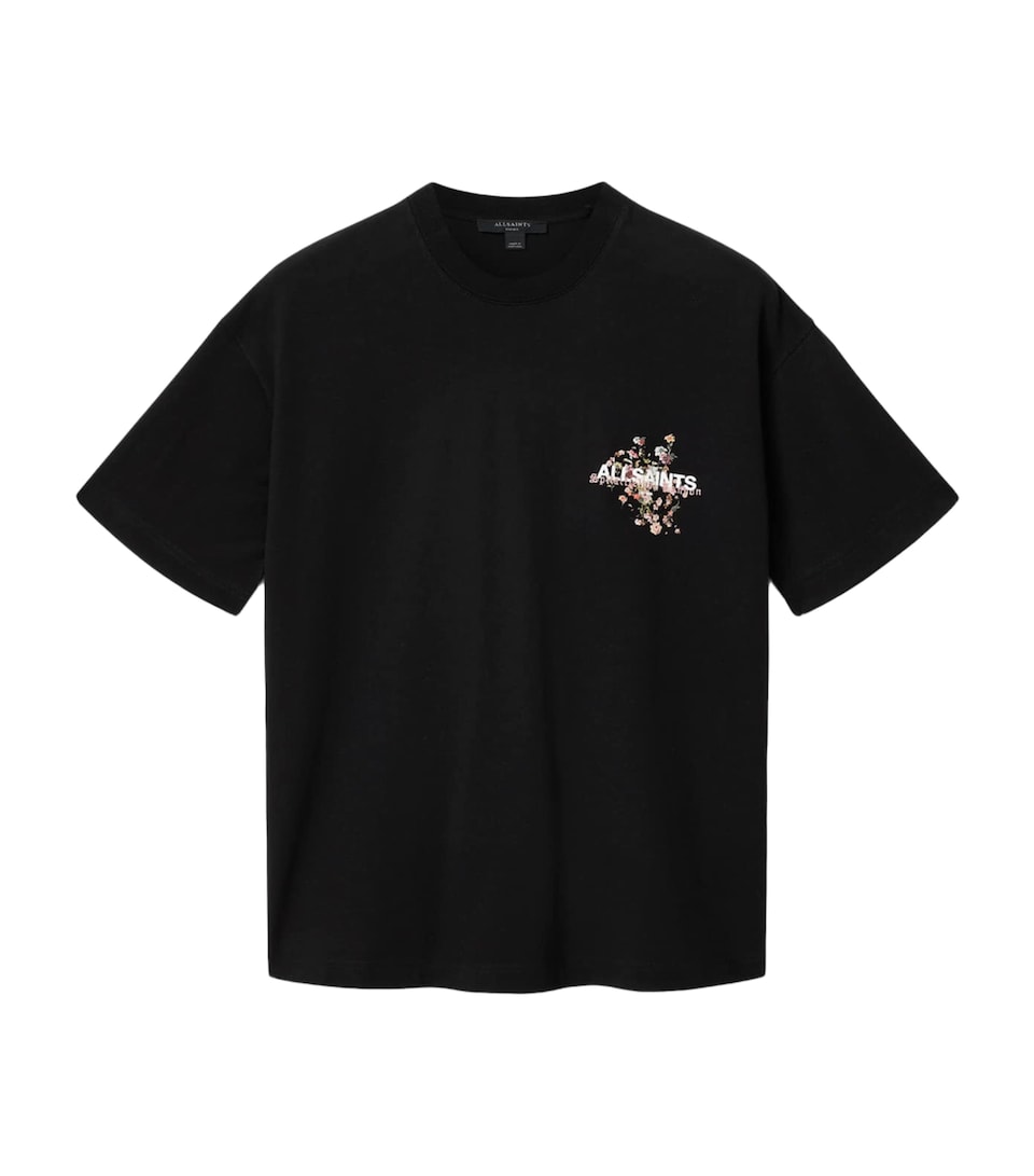 AllSaints Womens Valen Etta Oversized T-Shirt Black