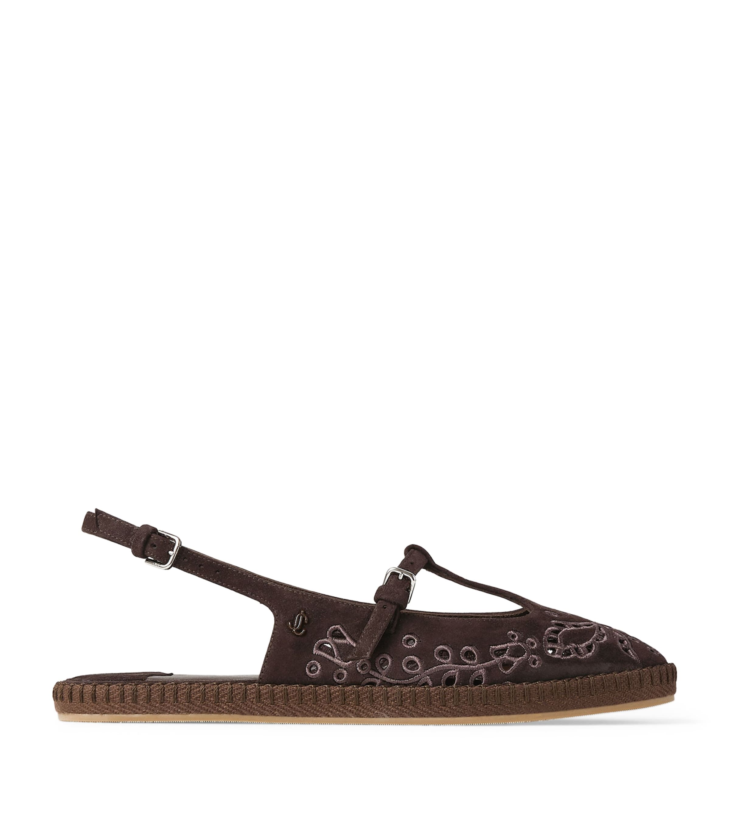 Aimee Suede Slingback Espadrille Flats