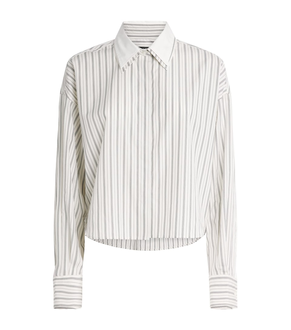 Rag & Bone Womens Stripe Layered Marin Shirt Crmst