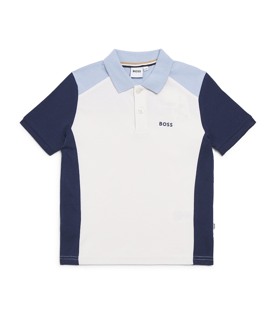 BOSS Kidswear Cotton Polo Shirt (4-16 Years) Ivory