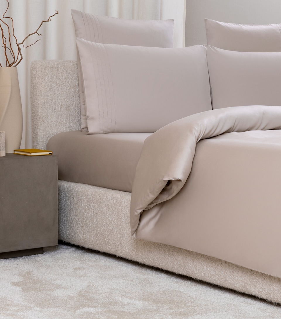 Frette Cotton Lush Ajour King Duvet Cover (260cm x 240cm) Greige