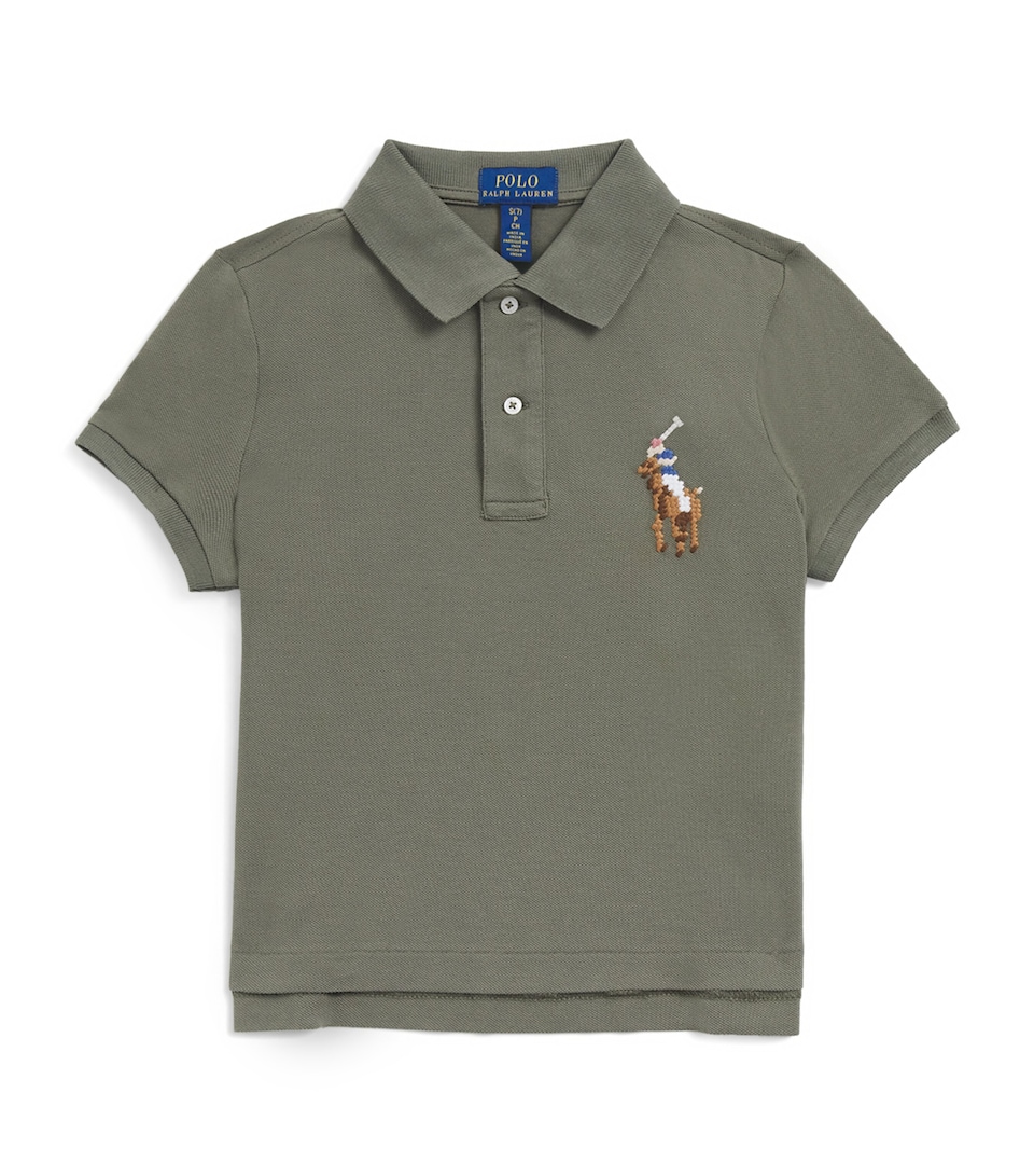 Ralph Lauren Kids Cotton Piqué Polo Pony Polo Shirt (7-14 Years) Cruise Olive