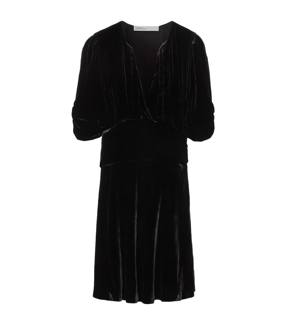 AllSaints Womens Velvet Ena Mini Dress Velvet Black