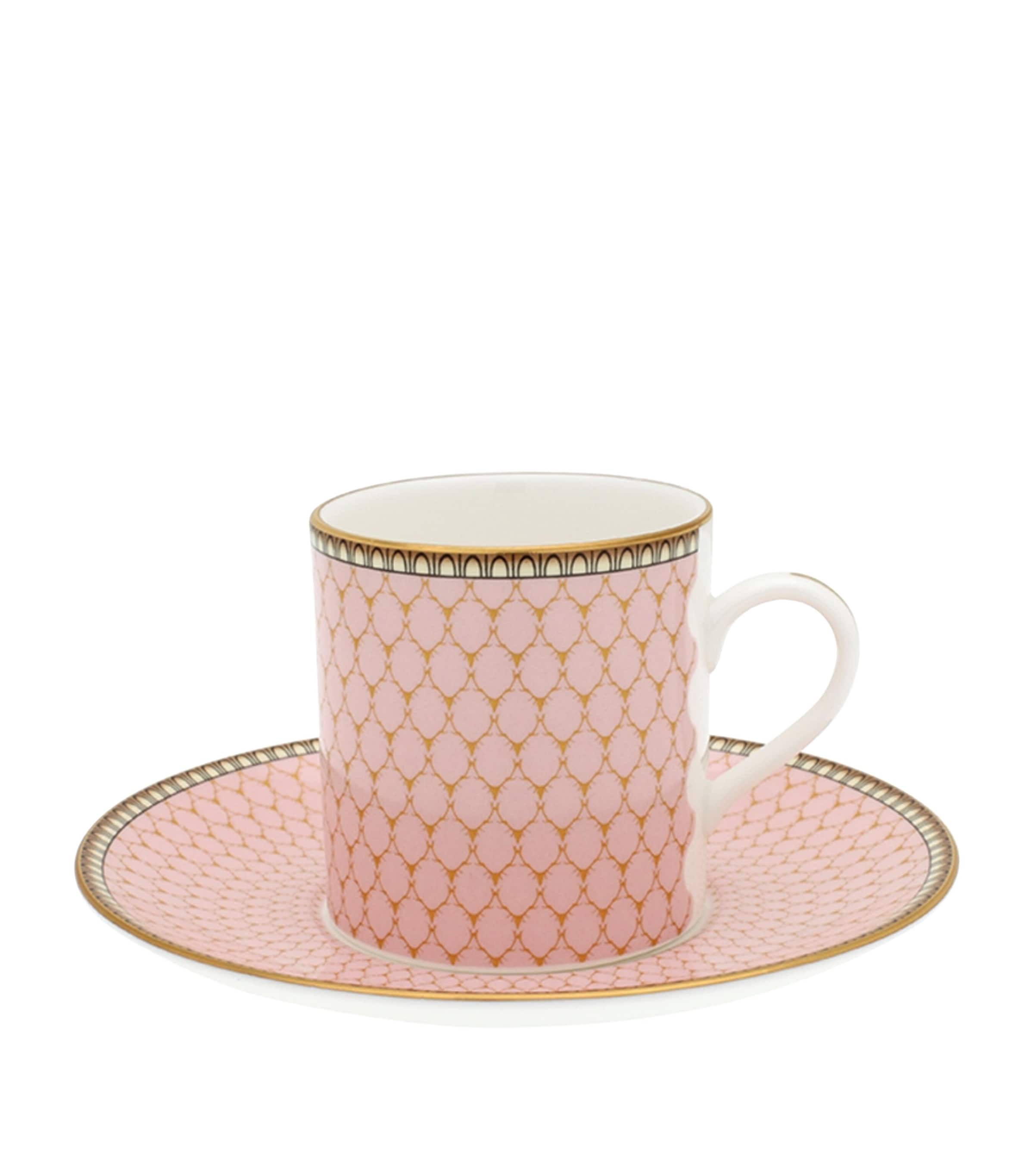 Antler Trellis Coffee Cup and Saucer