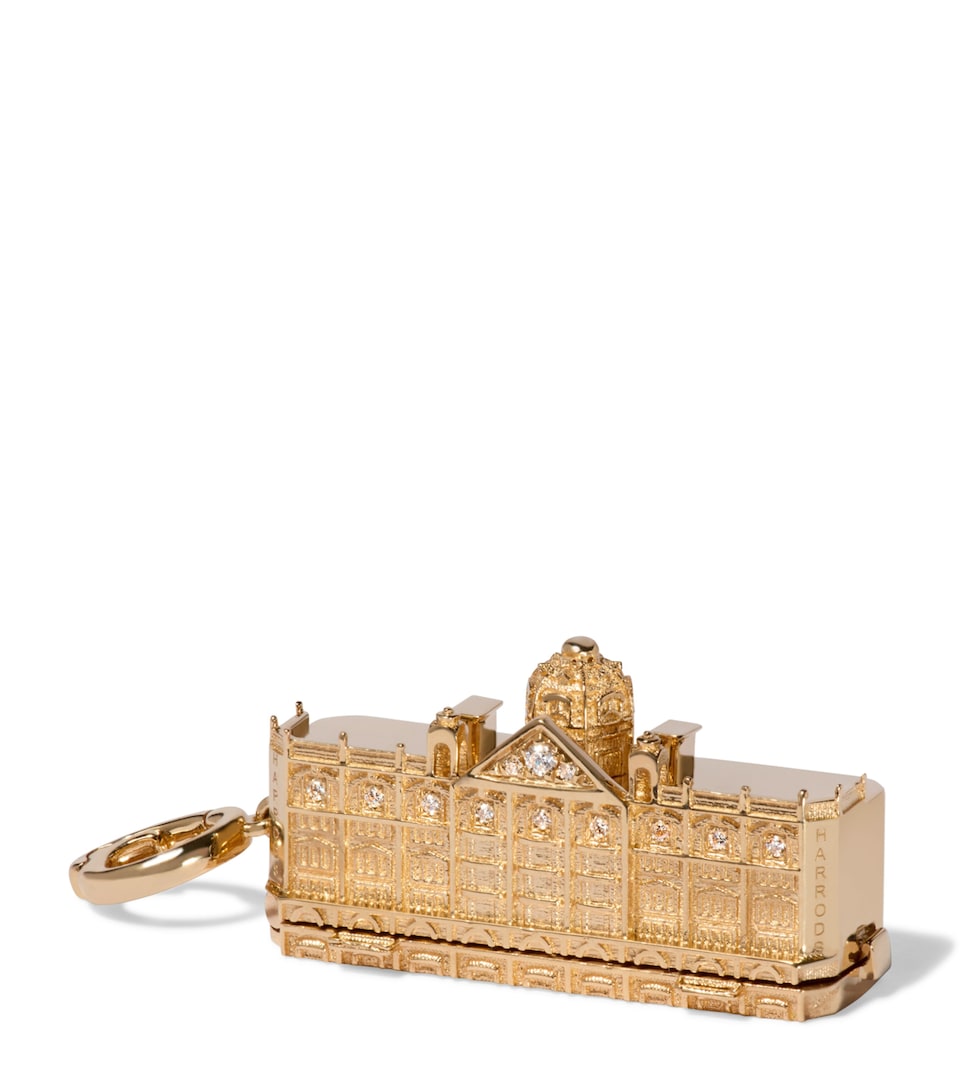 x Harrods Yellow Gold and Diamond My Life in Charms Harrods Building Charm