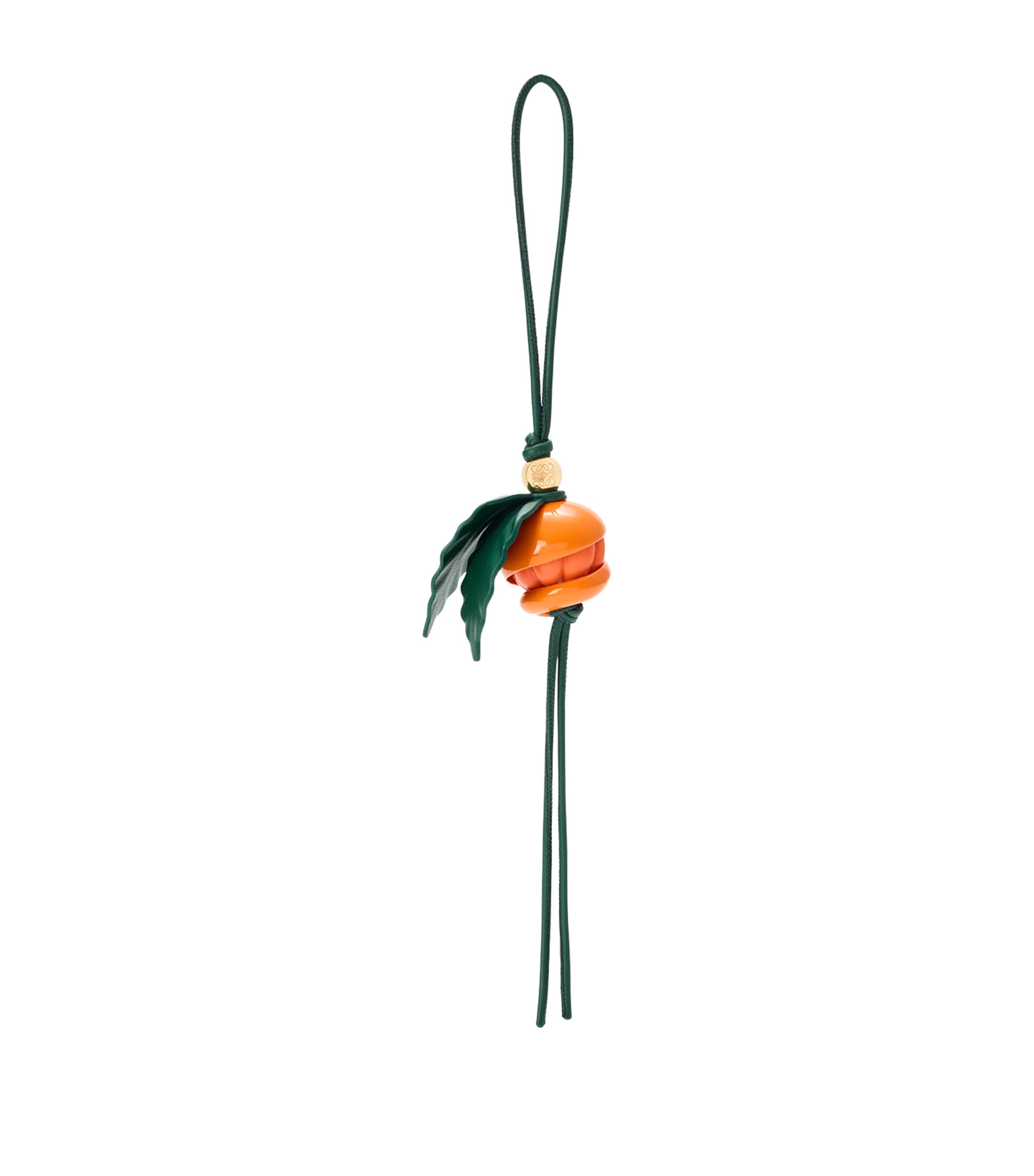 LOEWE Leather Peeling Orange Charm Orange