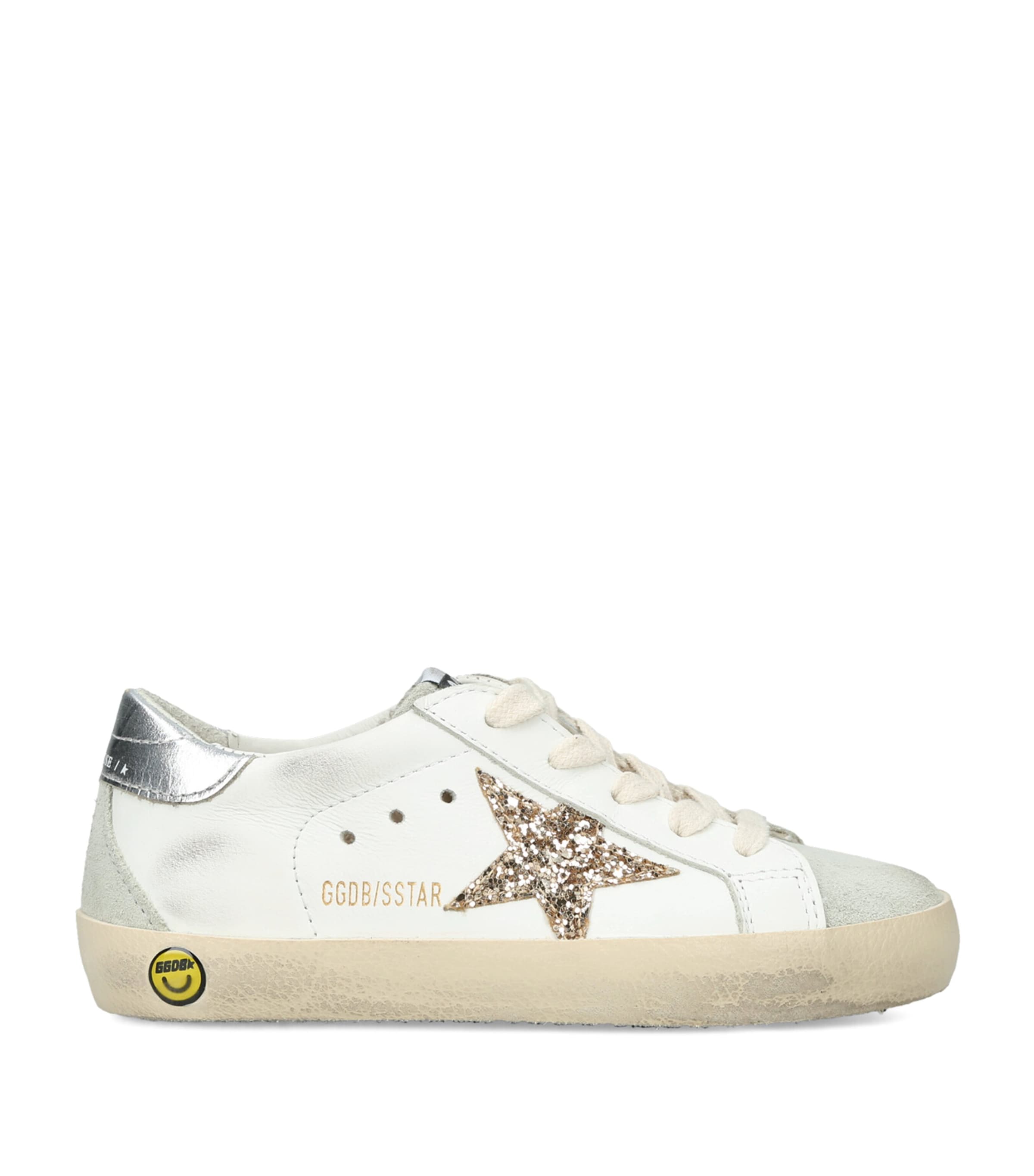 Golden Goose Super Star Glitter Lace Up Sneakers White/oth
