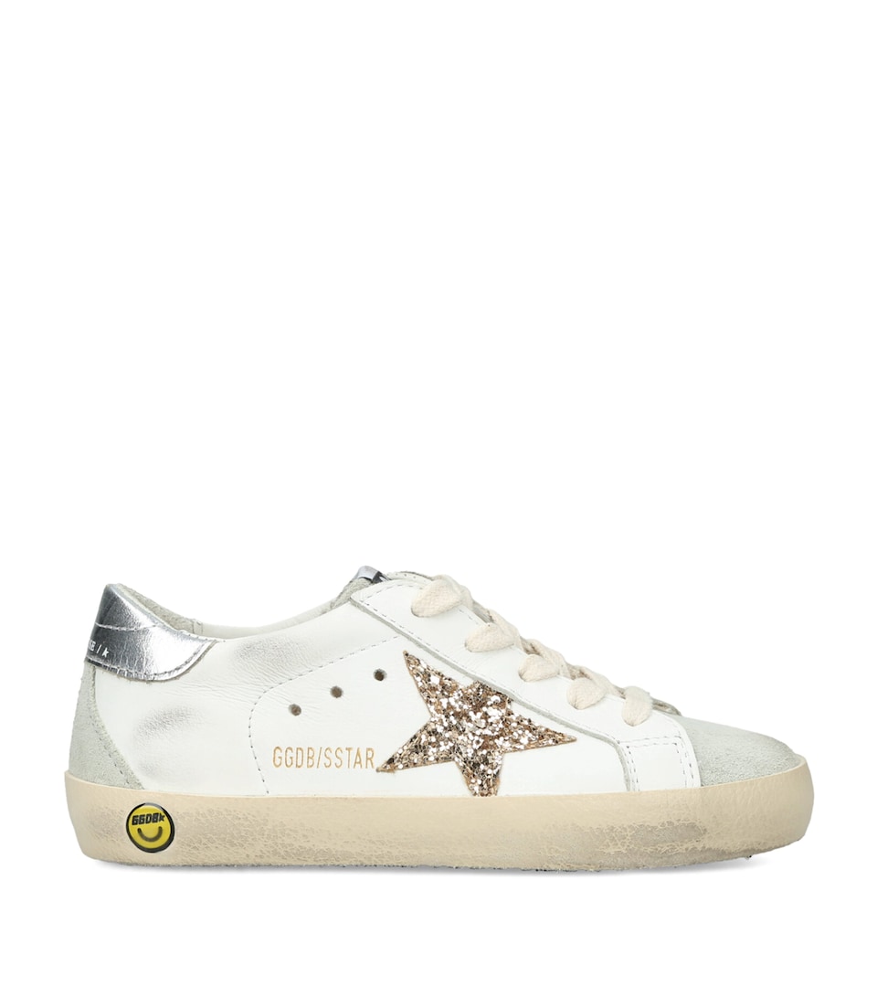 Golden Goose Super Star Glitter Lace Up Sneakers White/oth