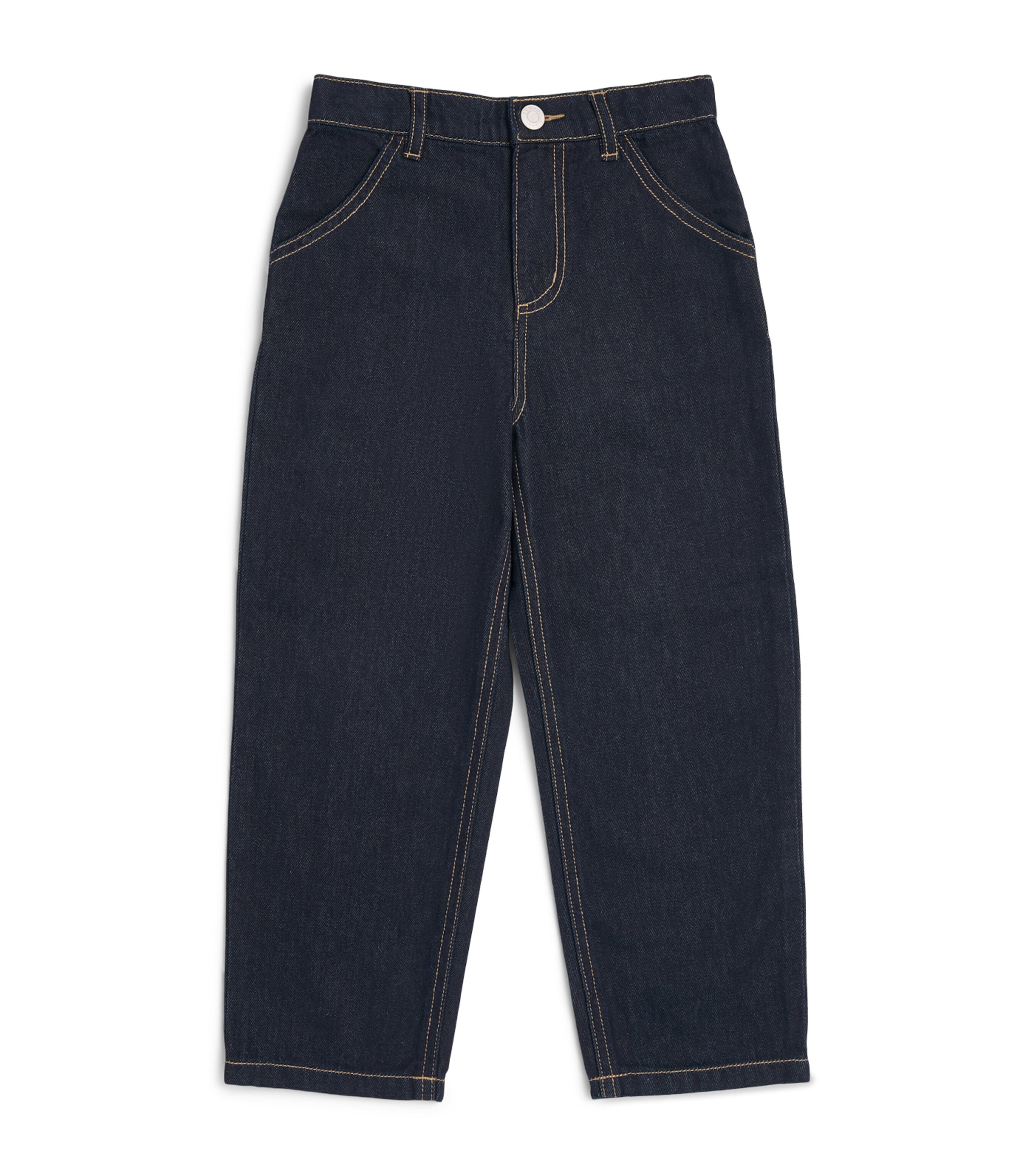Kenzo Kids Raw Denim Straight Jeans (2-14 Years) Raw Denim