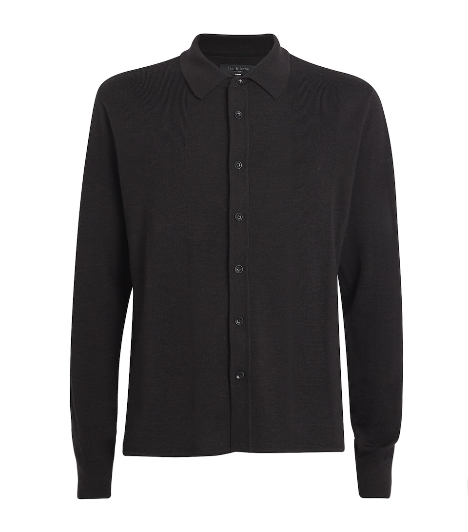 Wool-Cashmere Button-Up Cardigan