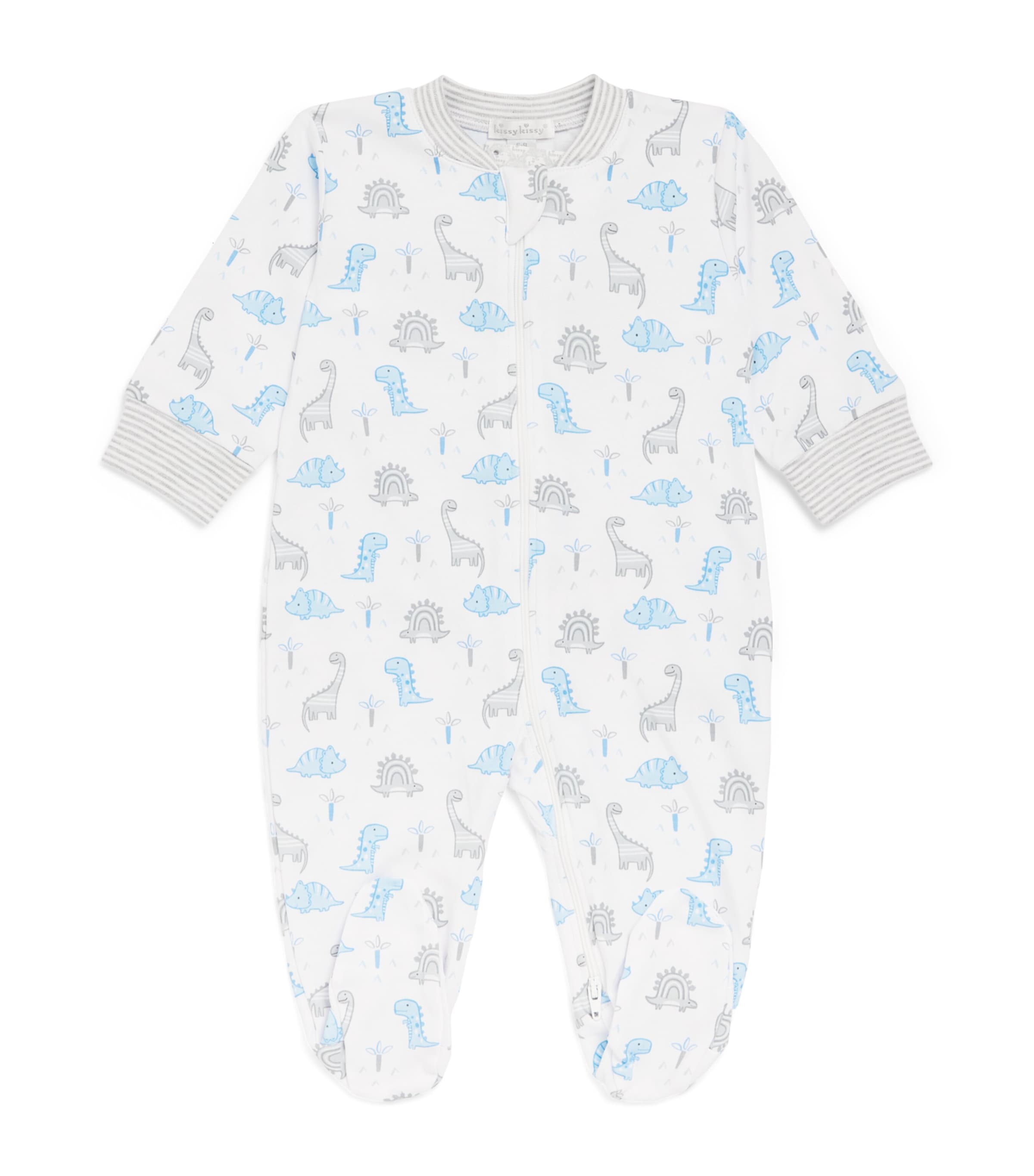 Kissy Kissy Pima Cotton Dinosaur Print All-In-One (0-9 Months) Multi