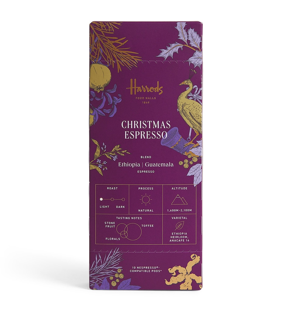Harrods Christmas Espresso Coffee Pods (56g)