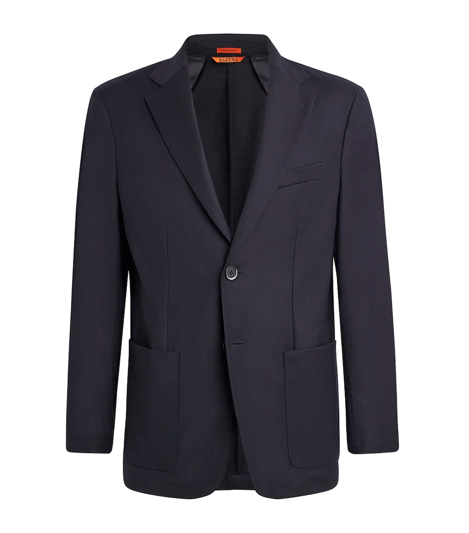 Stretch-Virgin Wool Blazer