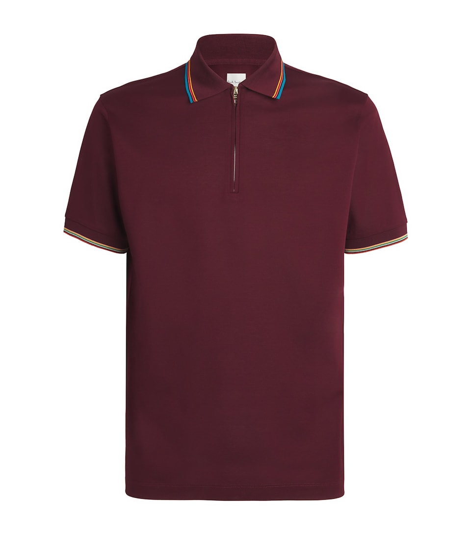 Cotton Signature Stripe Polo Shirt