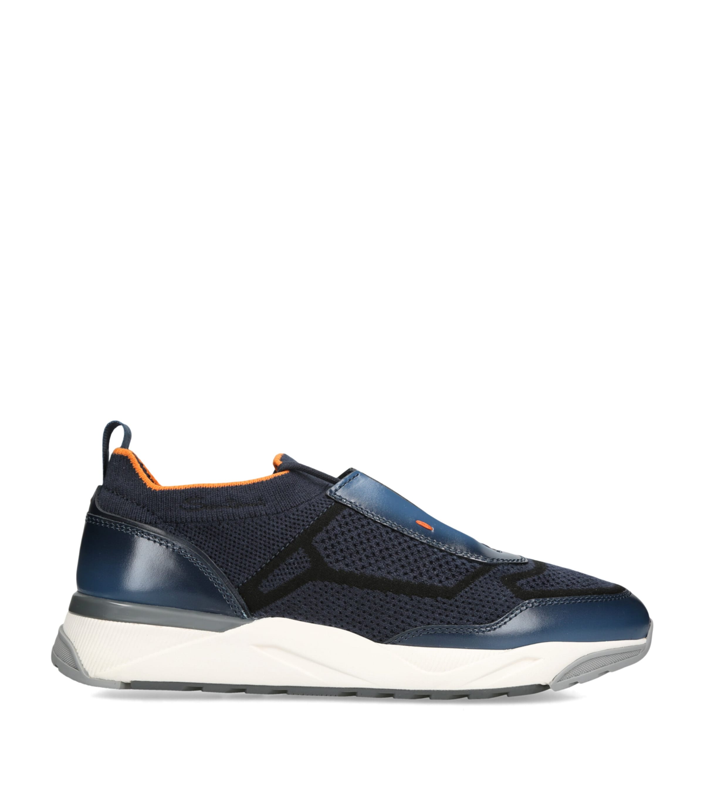 Santoni Tech-Knit Innova Sneakers Navy