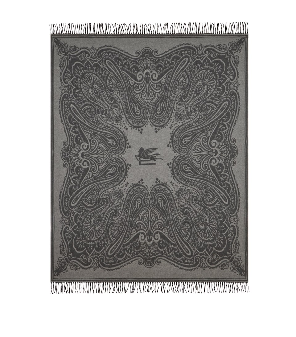 Wool-Cashmere Alocasia Throw (140cm x 180cm)