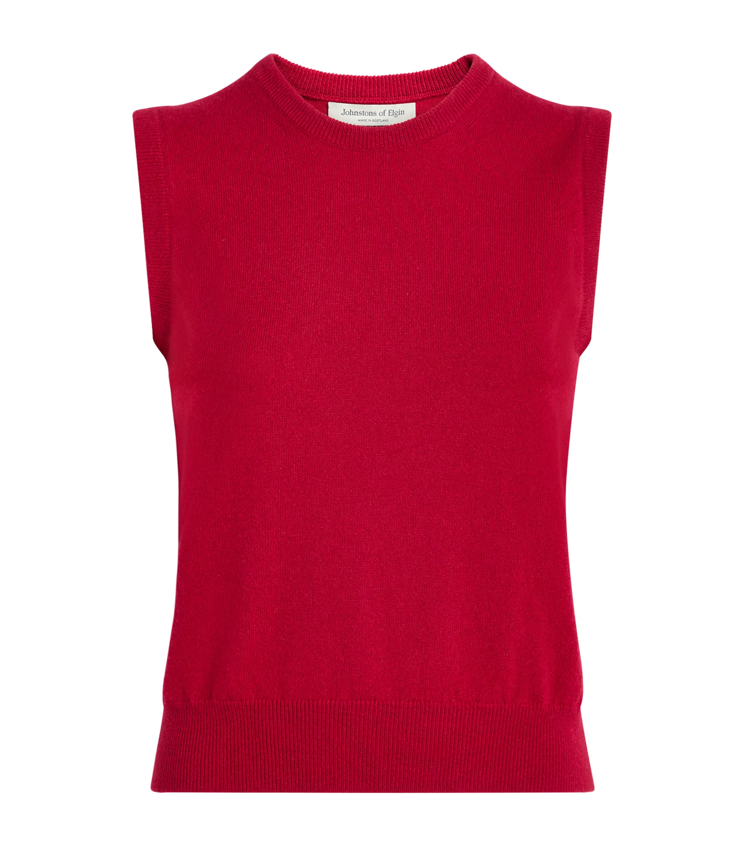 Johnstons Of Elgin Womens Cashmere Iris Tank Top Claret