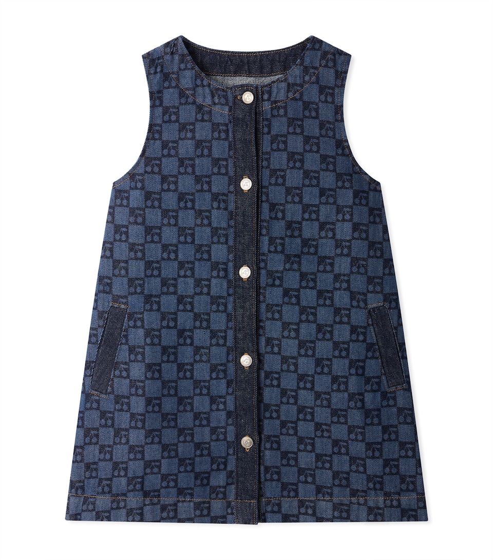 Bonpoint Organic Cotton Jette Pinafore Dress Imp Jean Clair