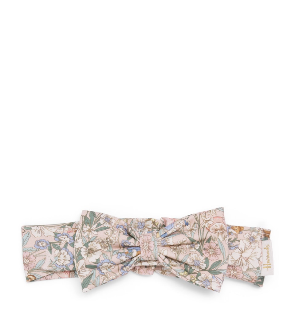 Harrods Floral Bow Headband Pink