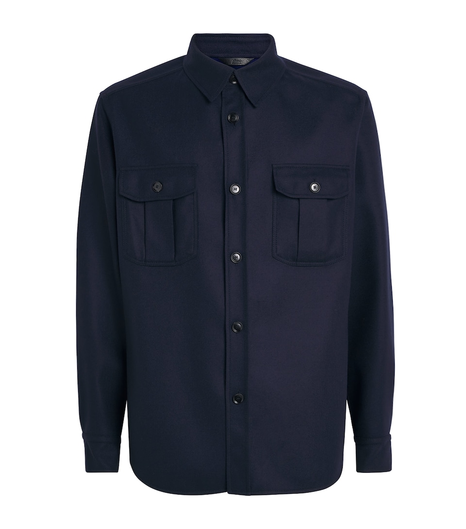 Wool Twin-Pocket Overshirt