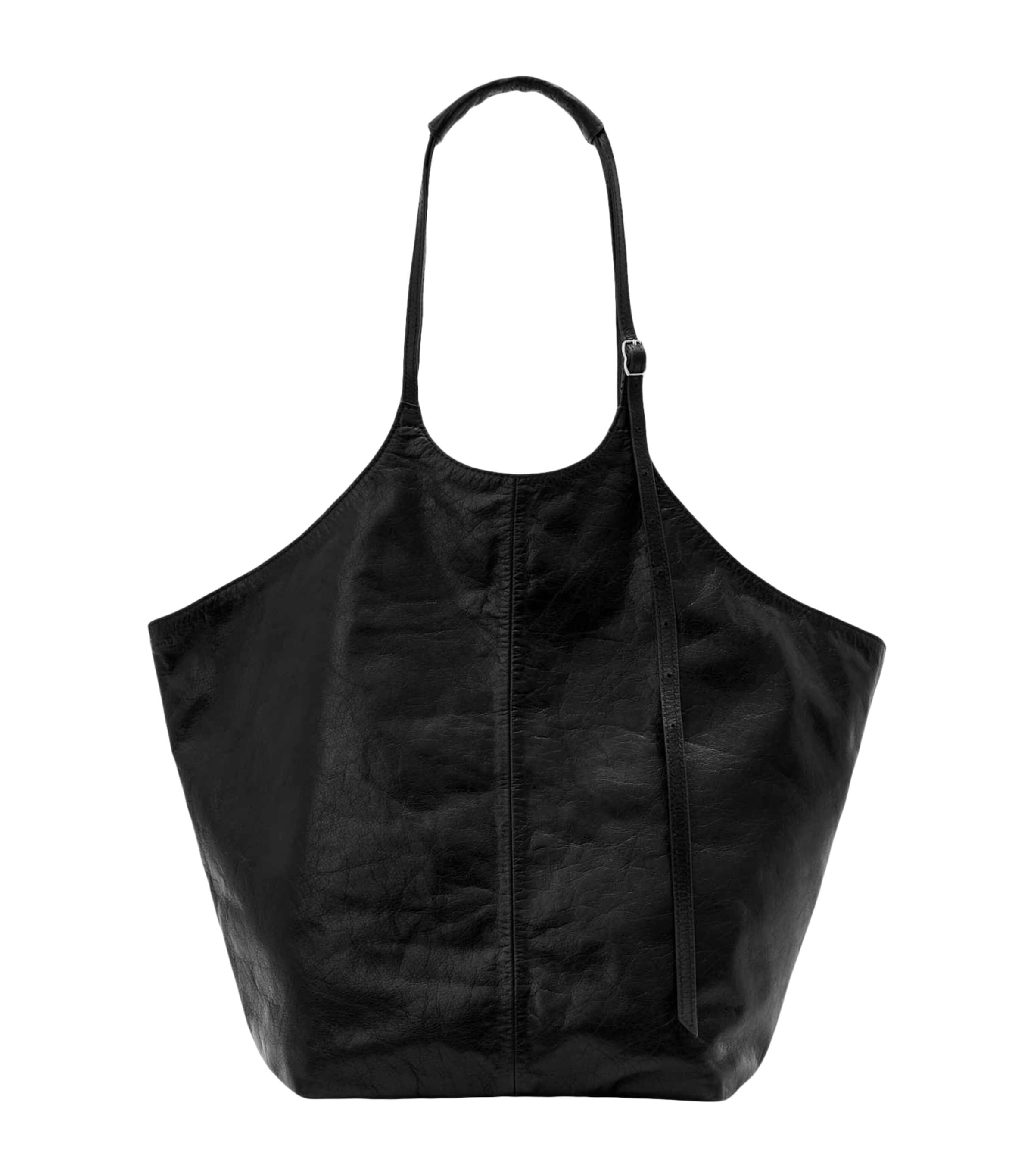 AllSaints Leather Siloh Tote Bag Black