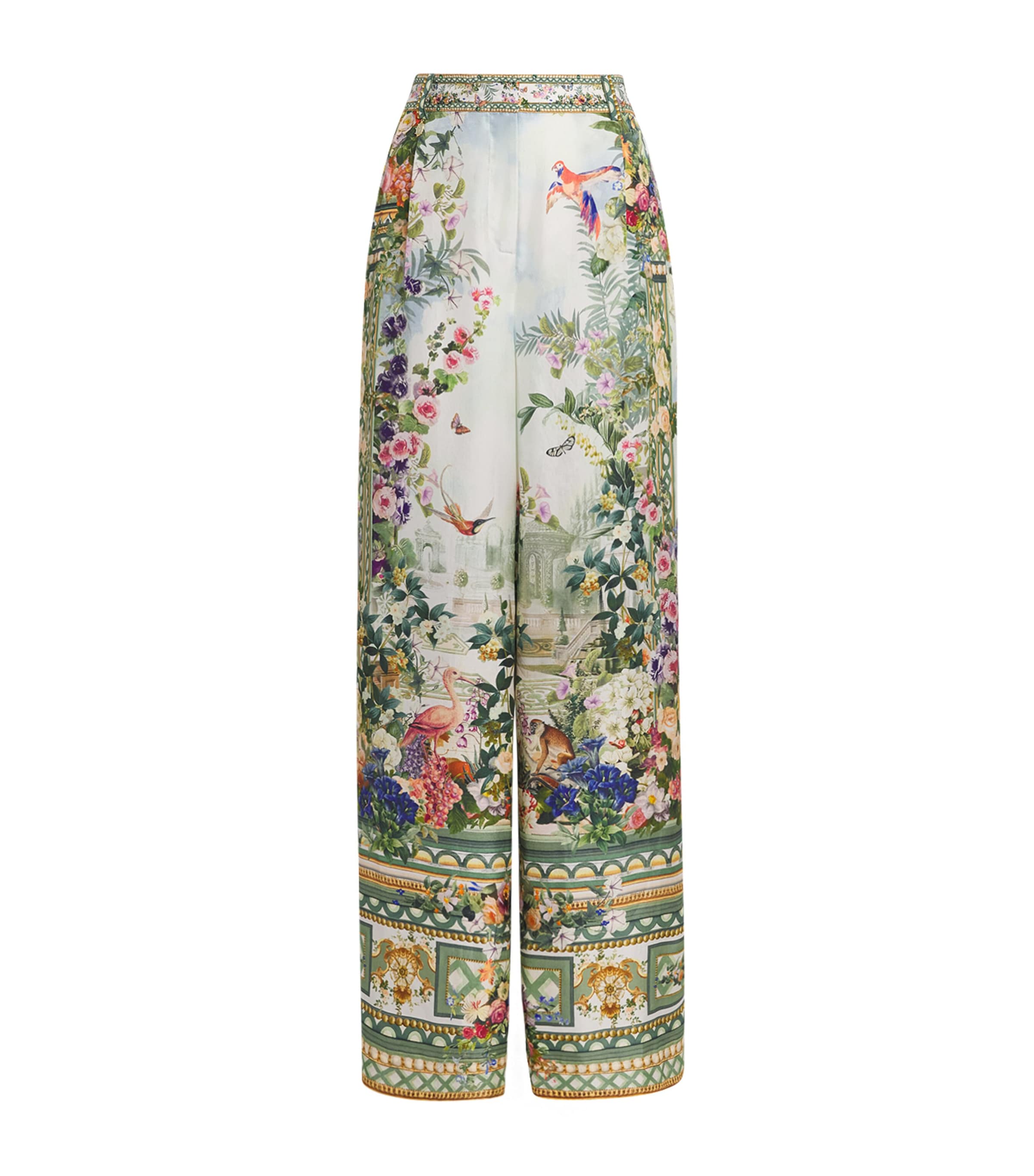 Camilla Womens Silk Art for the Empress Wide Trousers Art For The Empress