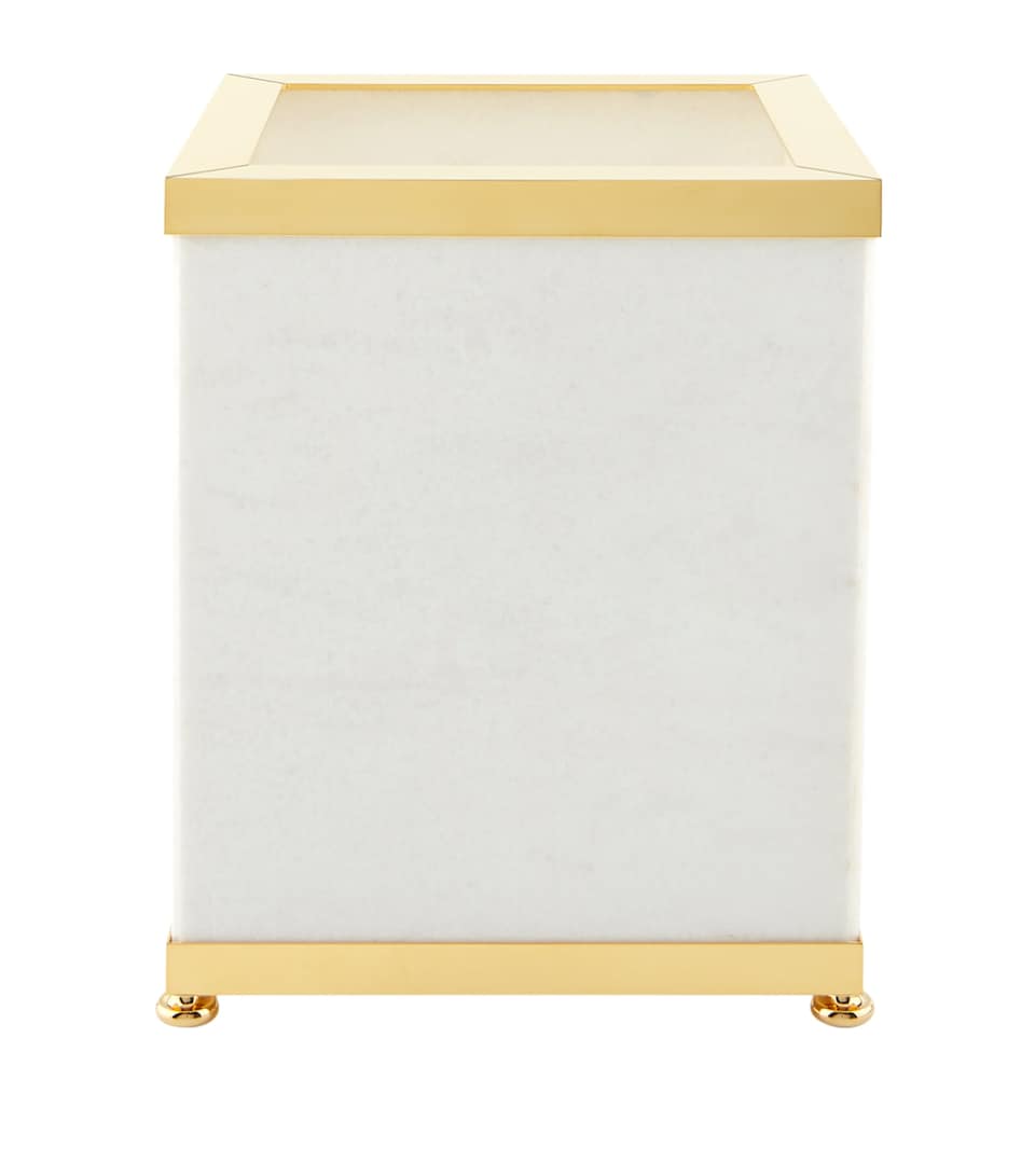 White Marble Bin