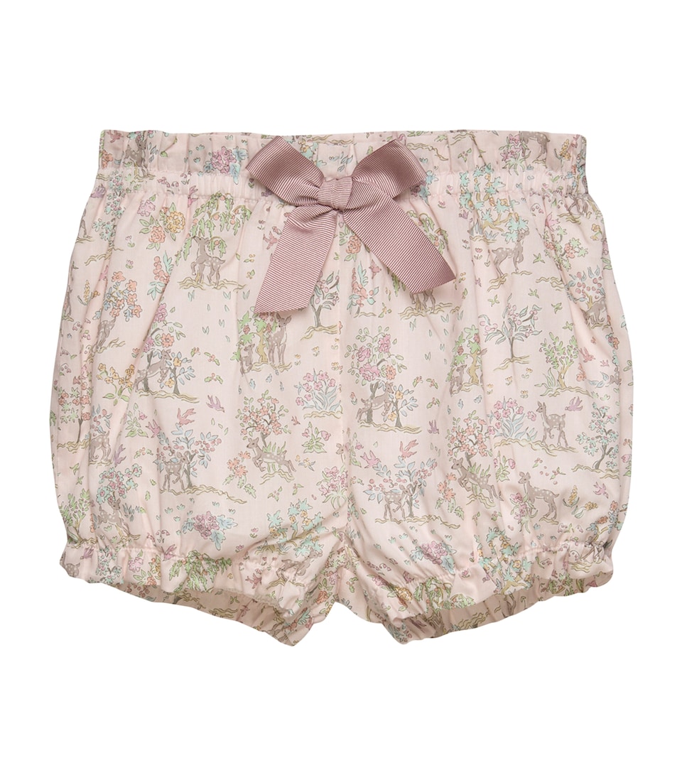 Trotters Cotton Liberty Print Bloomers (6-24 Months) Pale Pink