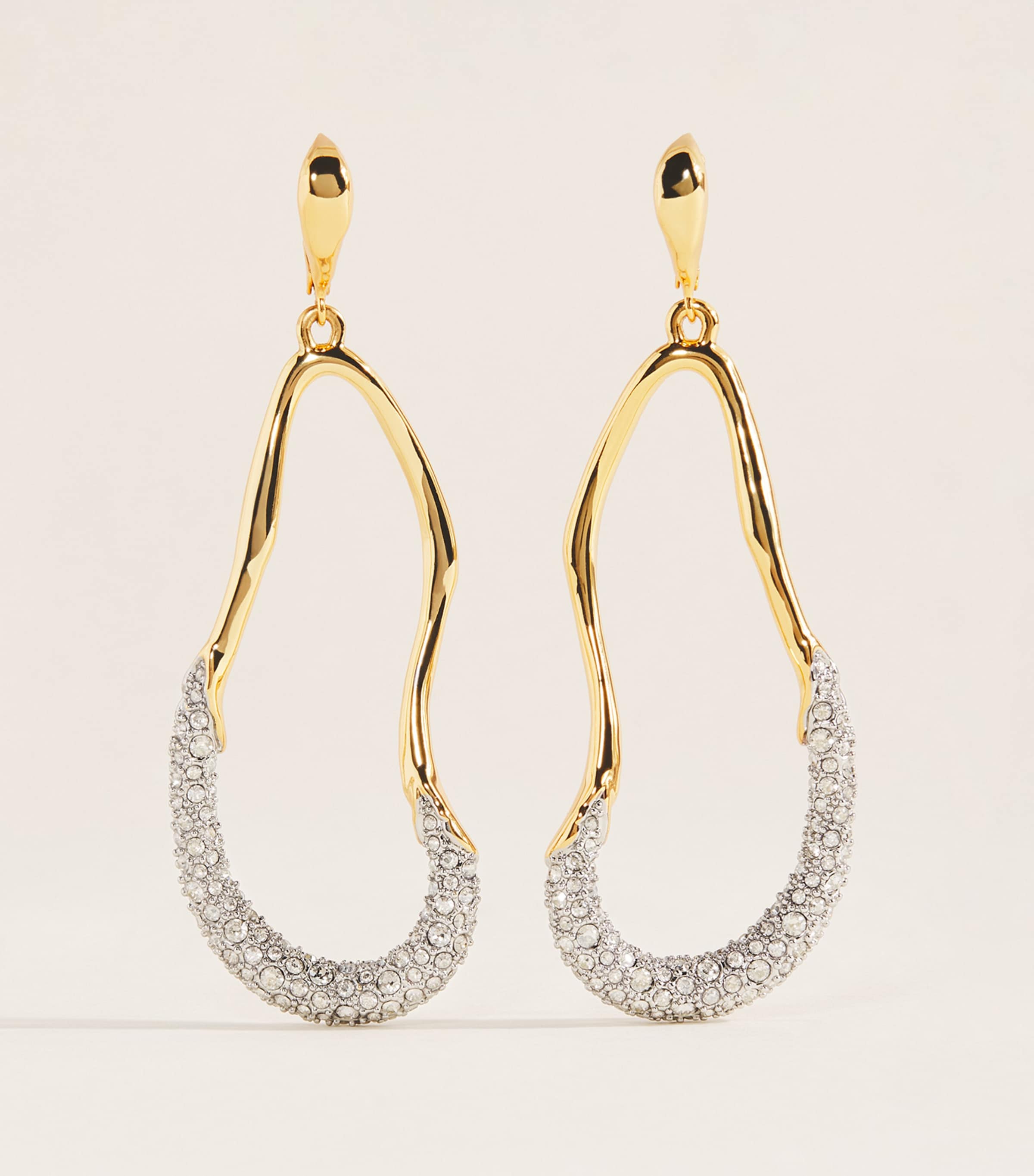 Alexis Bittar Gold-Plated Solanales Crystal Drop Earrings Crystals Gold