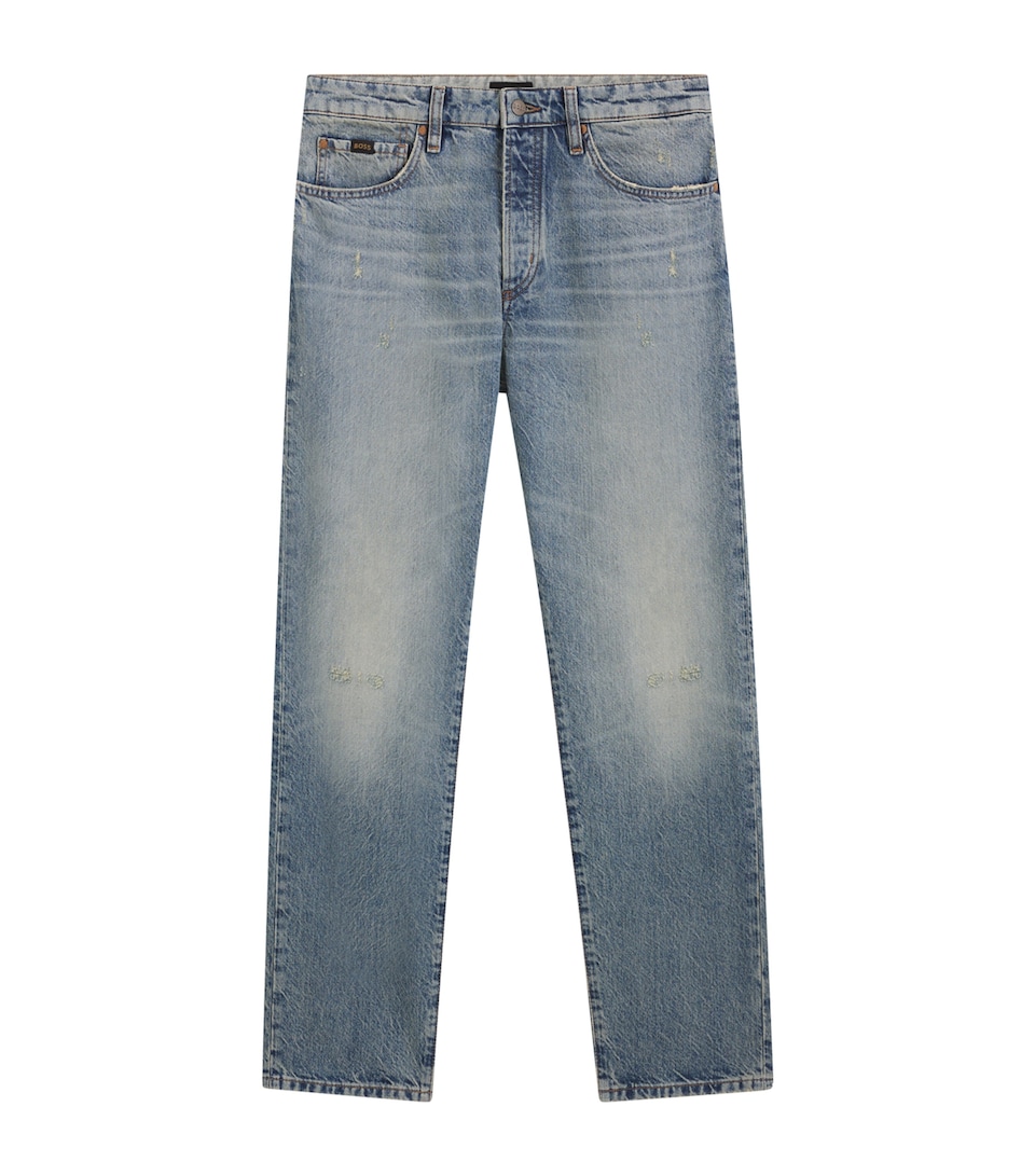 Stonewashed Straight Jeans